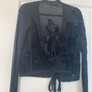 Jean Paul Gaultier Soleil black blouse/jacket size M.